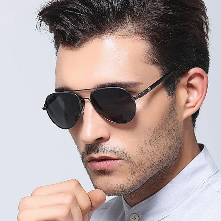

UV400 Sports Polarised Pilot Sun Glasses Shades 2021 Fashion Vintage UV Protection Aviation Mens Polarized Sunglasses For Men, As show /custom colors