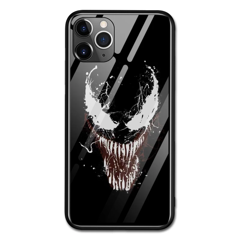 

Fashion Luminous Glass Phone Case for iPhone 13 12 Mini 11 Pro Max SE 2020 TPU Case Cover for 6 7 8 S Plus X XS XR