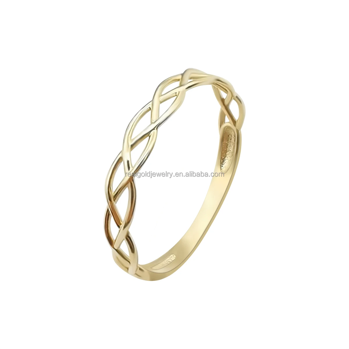 

Wholesale Solid 9k Real Gold Ring Irregular Shape Customized 14K 18K Pure Gold Ring Personalized Gold Ring for Women Friend Gift