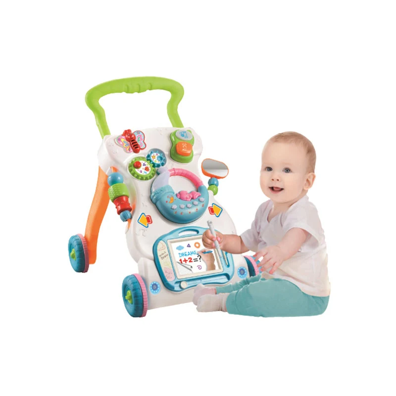 

Children Rubber Wheel Kids Walker, 2021 Model Push Baby Learning Walker/