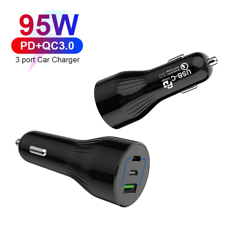 

Shenzhen Factory 95W Car USB Charger for Mobile Phone Quick Charge QC 3.0 USB Car Charger