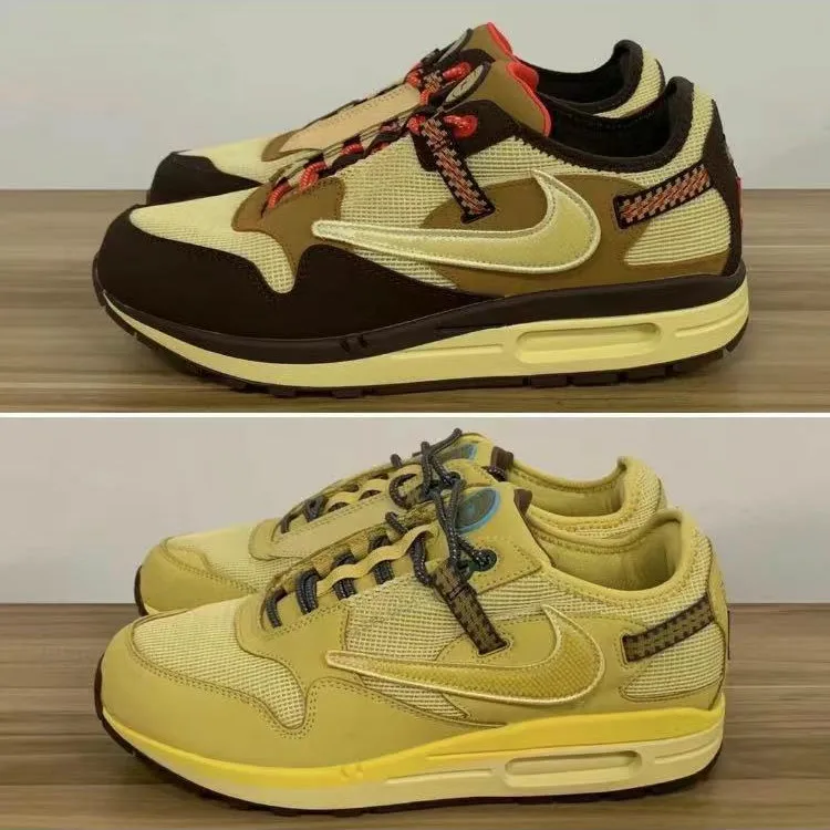 

Hot Popular High quality Air Max 1 "Cactus Jack" Retro casual running shoes Nike Air Max for Men Women Nike sport sneakers Shoes