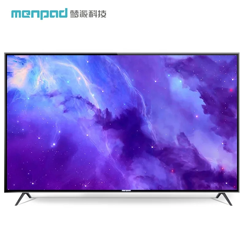 

OD20 Ultra thin mirror design silver AL alloy frame Real 4k 65 inch tempered glass smart led tv D65GUJ