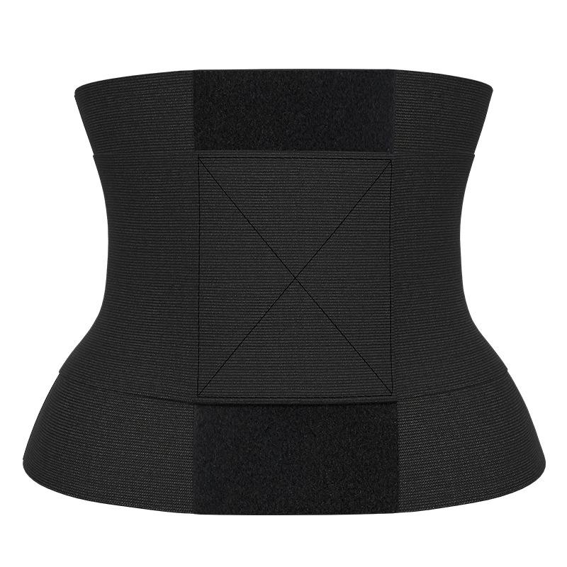 

Dropshipping Waist Trainer Plus Size Latex Double 2 Elastic Wrap High Waist Trainer Tummy Control Blouse, As shown