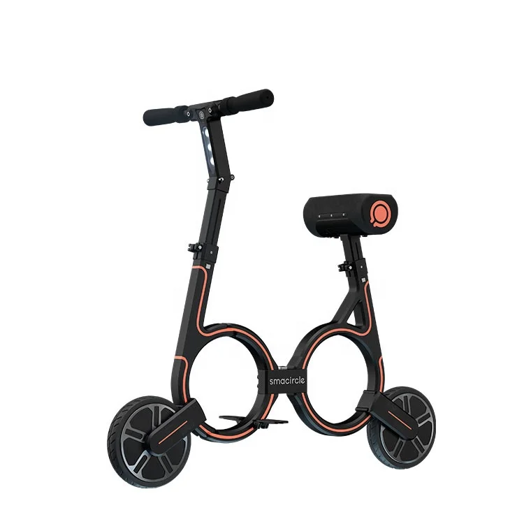 

Smacircle US Warehouse Smallest Carbon Fiber Electric Bike Scooter 20km/h 250W Motor Powerful Electric Scooters, Green