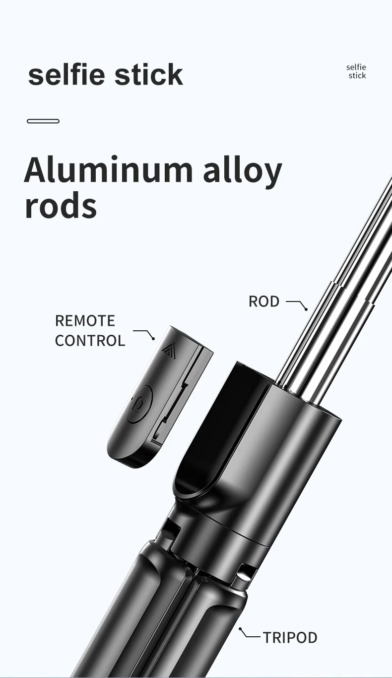 Amazon Hot Sellers 2020 360 Rotation Action Camera Selfie Stick Lipstick Selfie Stick Tripod