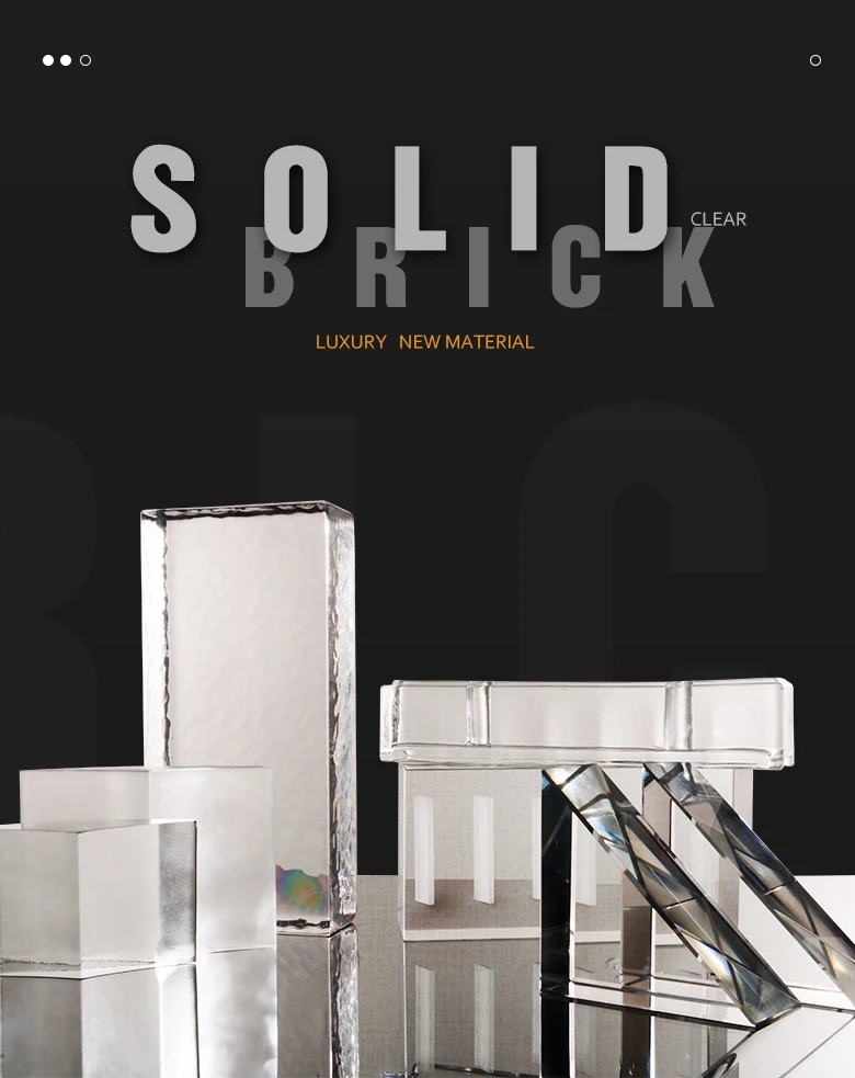 Glass Bricks Factory for Home House Decoration - Solid Glass Block