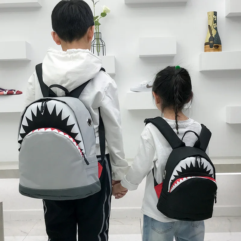 

2022 bolsa para la escuela mochila animal cartoon parentage children student kids boys girls parentage shark backpack school bag, Picture shows/custom