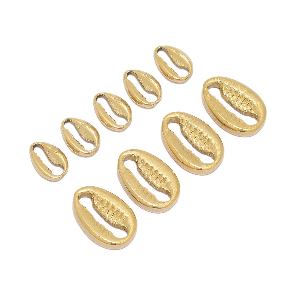 

Factory Wholesale Stainless Steel Shell Pendants Charms DIY Connectors Necklace Jewelry Making Accessories