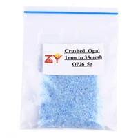 

5 grams/bag 35mesh to 50mesh, 1mm to 35mesh Synthetic Opal Chips Crushed Opal for Nial Art