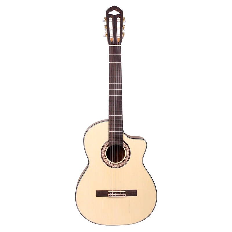 

Amuky solid wood classical guitar wholesale OEM factory direct sales thin guitar