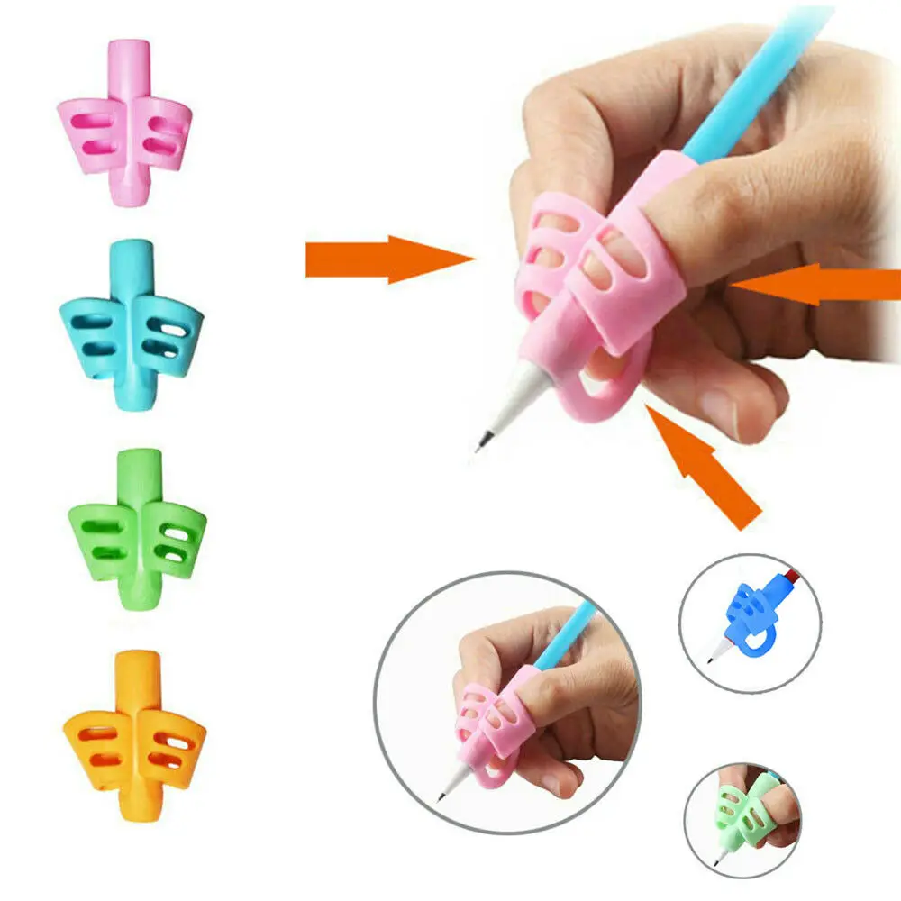 3PCS Pencil Pen Handwriting Aid Grip Right Left Handed Soft Set Silica Gel Tool 3PCS Pencil Pen Handwriting Aid Grip Right Left Handed Soft Set Silica Gel Tool