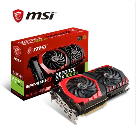 

Second Hand MSI GamingX Gtx 1080 Ti 11GB 352bit Geforce Graphic Cards GPU for Games