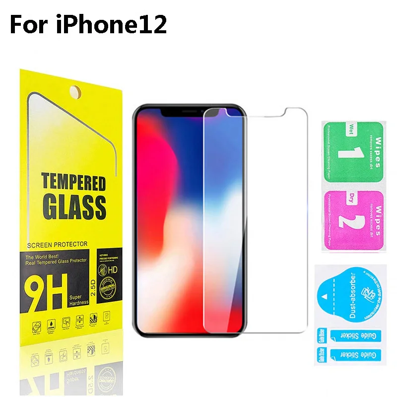 

Anti Scratch-Proof Transparent Screen Protection 9H 2.5D Tempered Glass Screen Protector For Iphone 11 12 13 Pro Max, Transparency 99% color