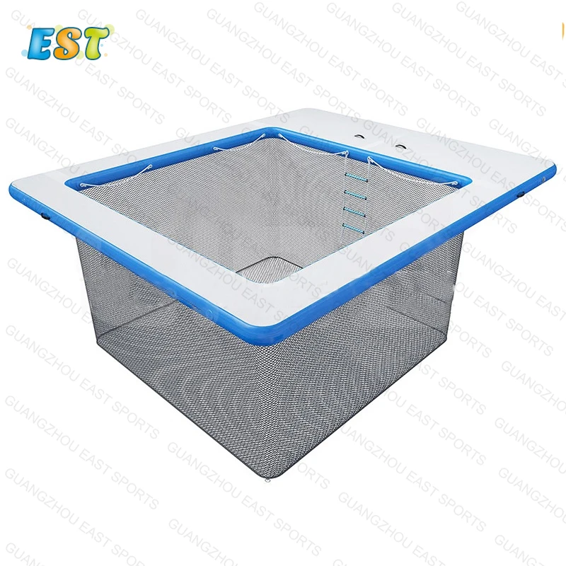 

Inflatable Sea Swimming Pool Double Layer Yacht Pool Inflatable float Ocean for Yacht boat, Grey, white, blue, green, pink, red