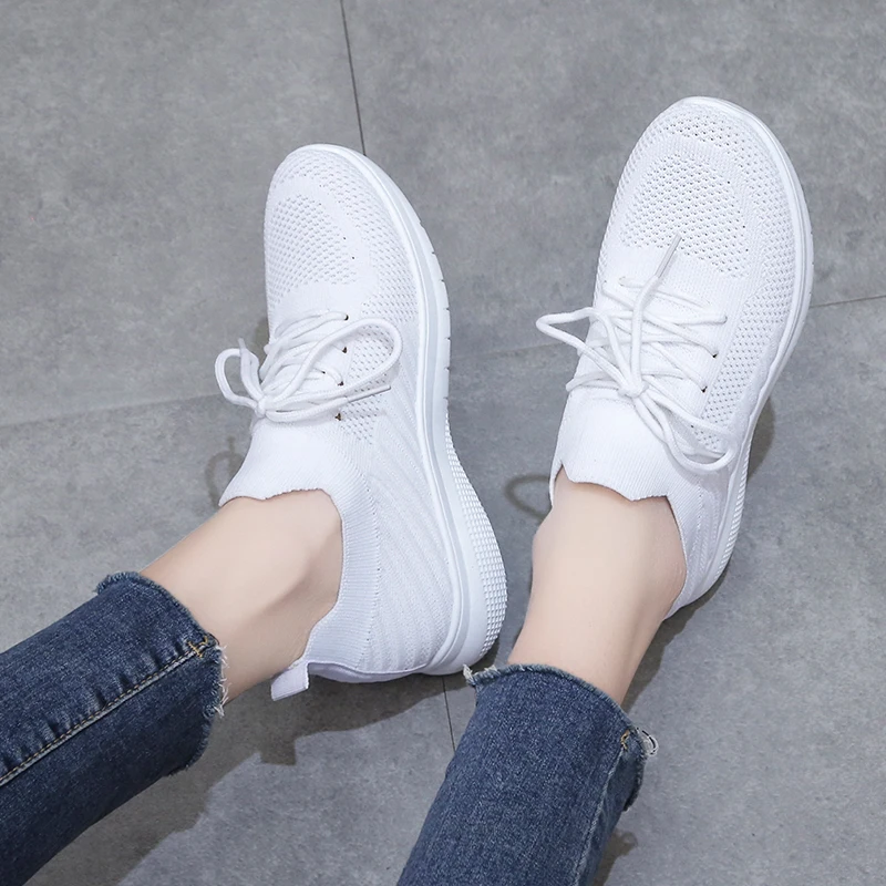 

Sport Running Shoes Women Air Mesh Breathable Walking Women Sneakers Comfortable White Fashion Casual Sneakers Chaussure Femme