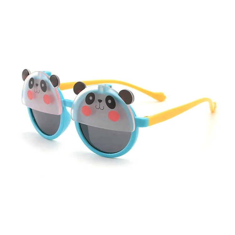 

DOISYER Cute bear shape children cartoon flip up party glasses polarized sunglasses for kids