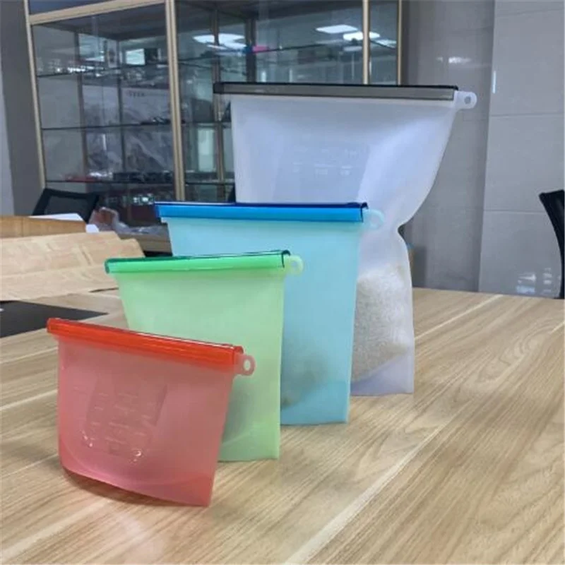 

Reusable Vacuum Multifunction Food Storage Bag, White/green/blue/red