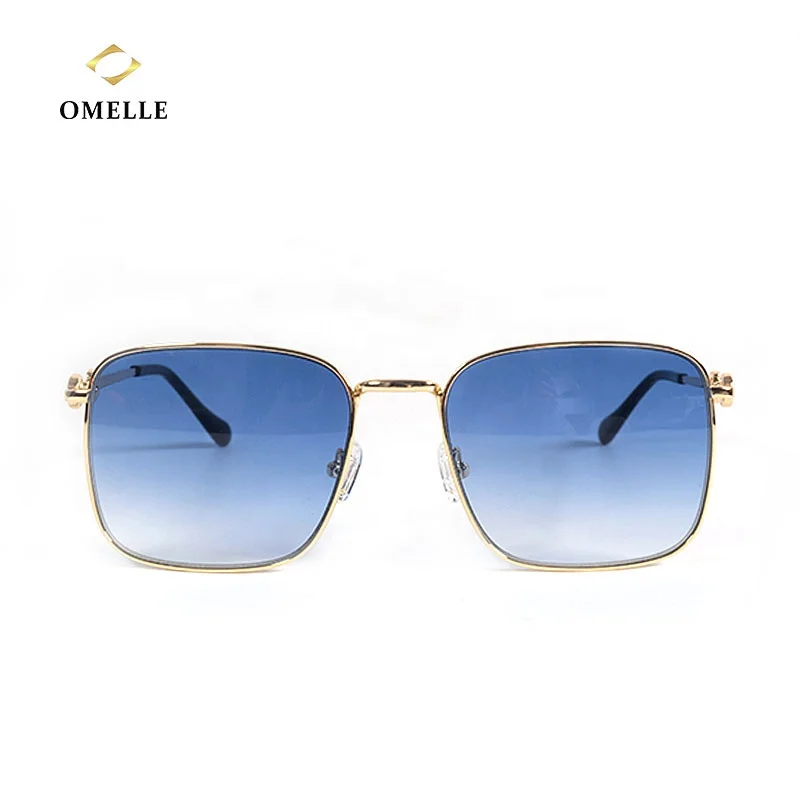 

OMELLE Vintage Square Sunglasses Women Men Gradient High Quality Sun Glasses Protect Eye With Mirror Uv400 Lens Eyewear
