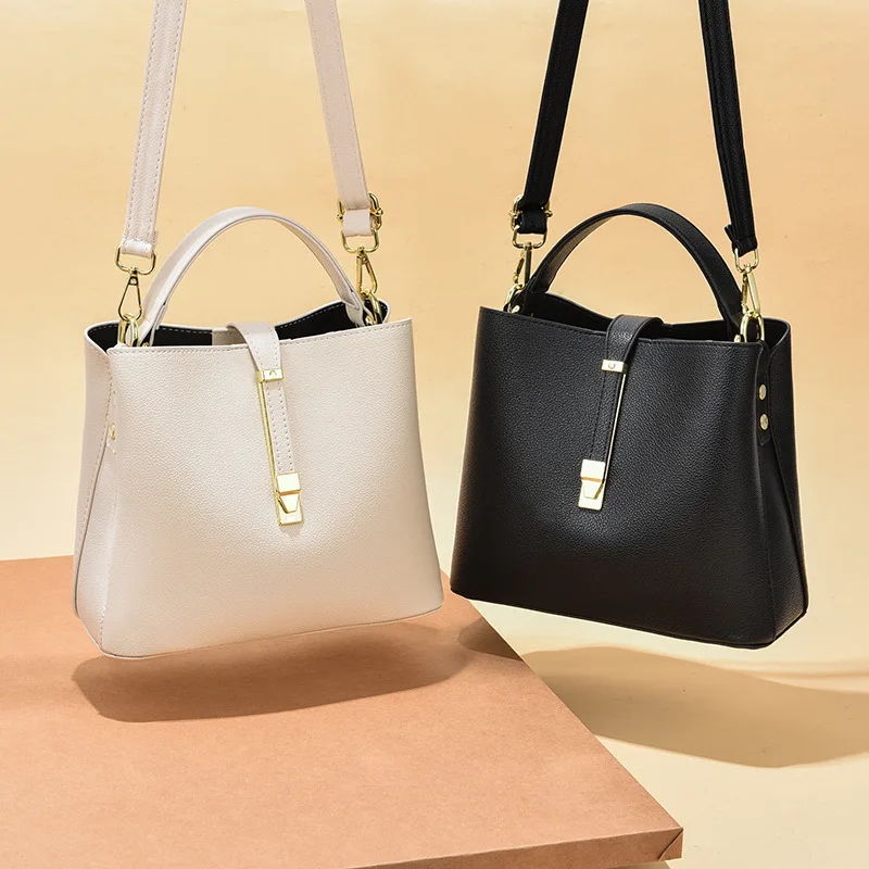 

2021 hot sale shiny vegan pu leather women shoulder tote handbag ladies sling bucket bags luxury hand bag, 5colors