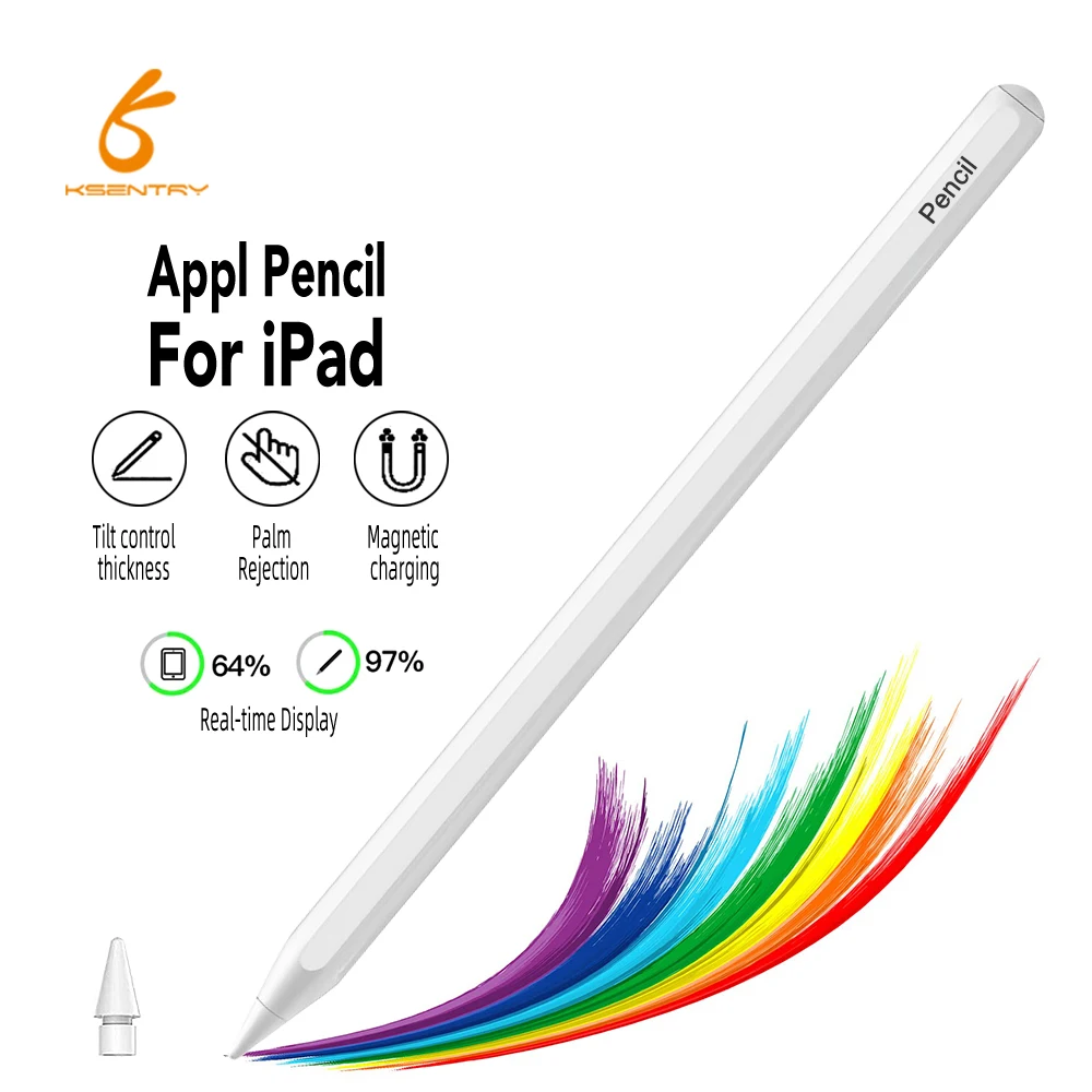 

Active Stylus Pen Capacitive Stylus Digital Pen with High-Precision Conductive Plastic Tip Compatible for ipad apple pencil 2