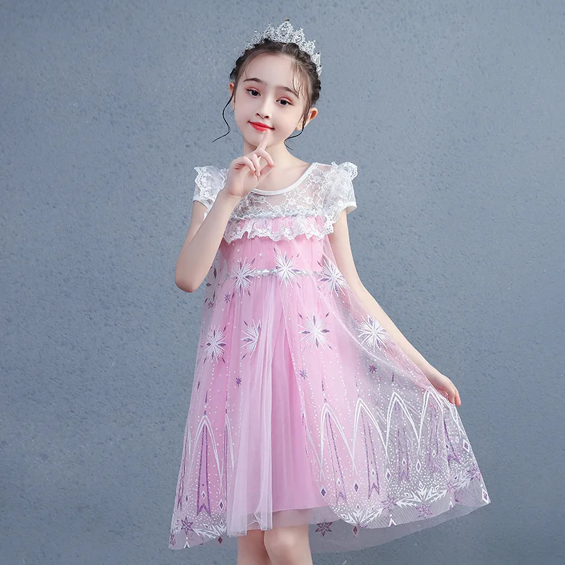 

Robes Enfants Pretty Peach Children's Girl Princess Flower Dress For Girl