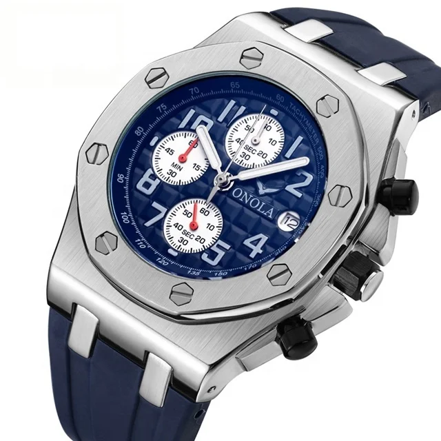 

2019 Luxury brand Fashion Sports Waterproof Military ONOLA Mens Watch, 4 colors