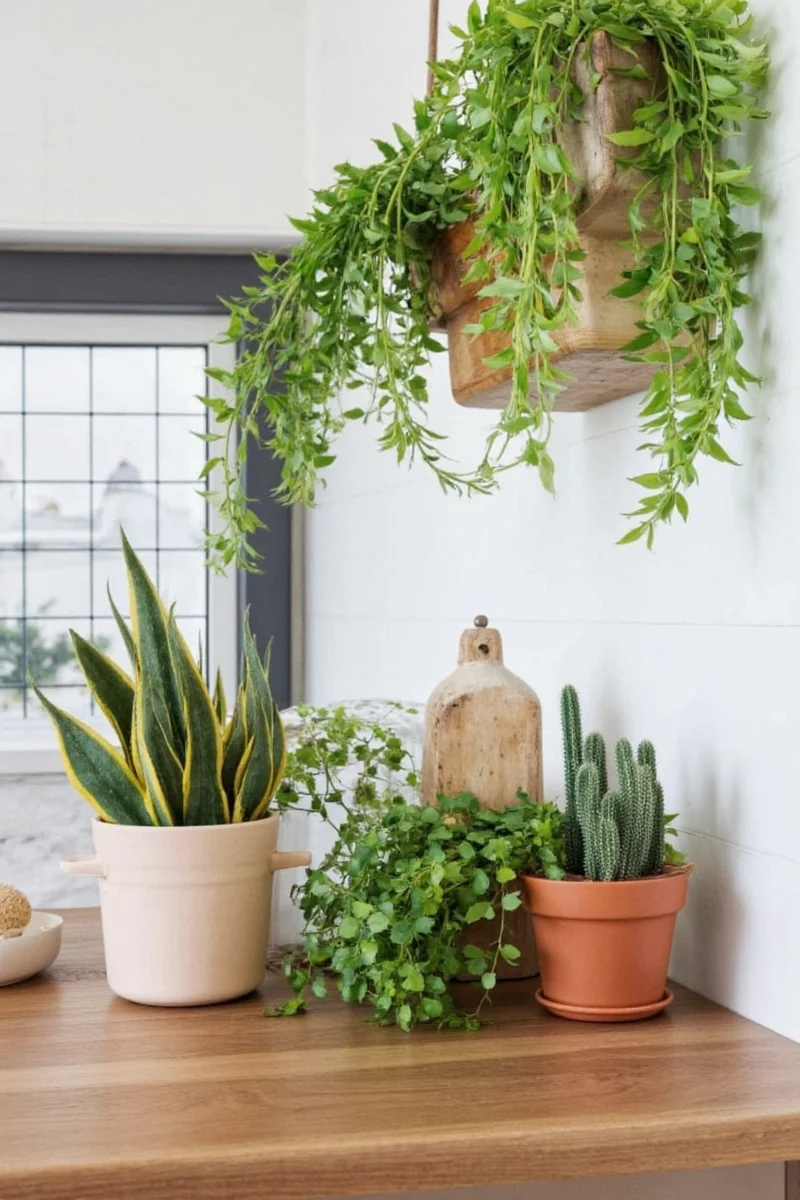 Chalkboard labels for plant pots