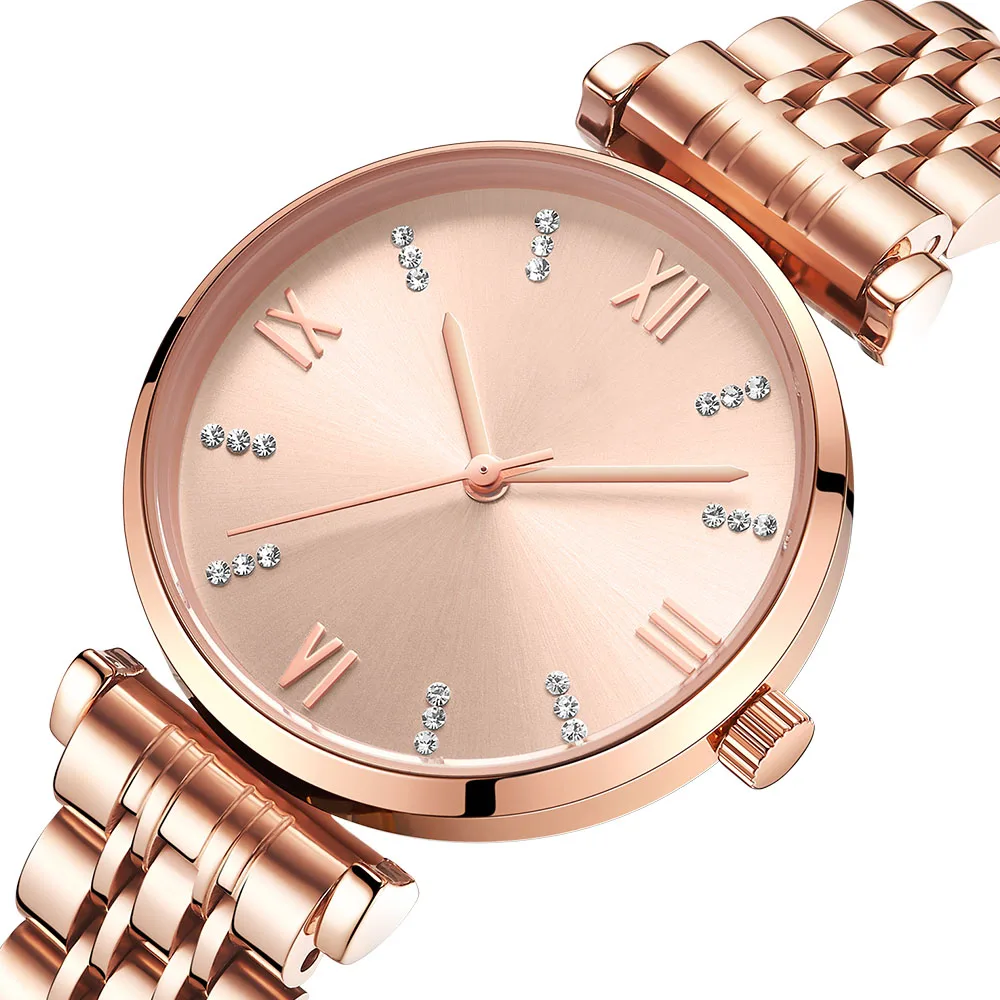 Brand Stainless Steel Band Watch Fashion Charm lady watch custom your logo watch waterproof Japan movement quartz watches