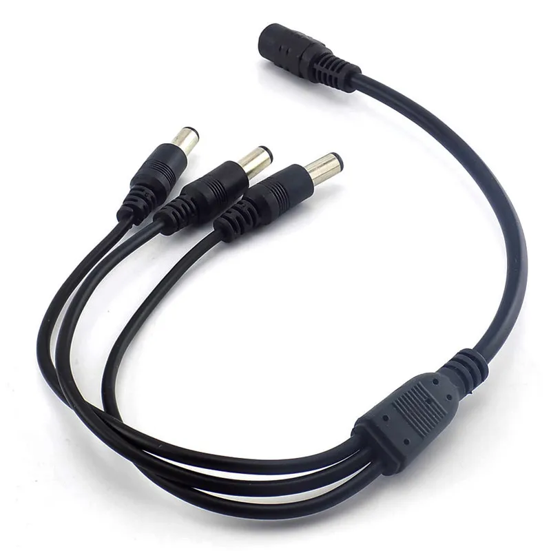 

12v DC 1 Female To 2 3 4 5 6 8 Way Male Power Plug Splitter Cable CCTV Led Strip