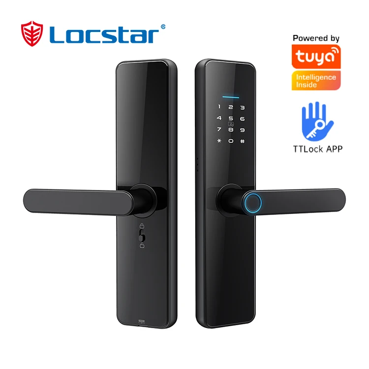 

Security Keys Digital Electronic Handle Tuya Ttlock Digit Fingerprint Wifi Electric Smart Door Lock For Home