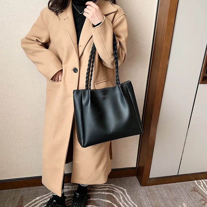 

2021 hot simple genuine cow leather tote bags shoulder bag handbags for women SUKA new design, Customized