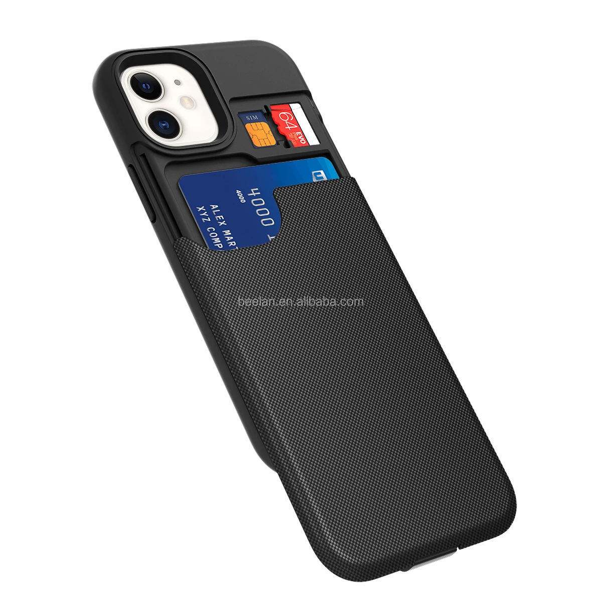 

2020 Manufacturing Mini Credit Card Hard ID Wallet Plastic TPU Protective Designer Mobile Phone for iPhone 12 Case