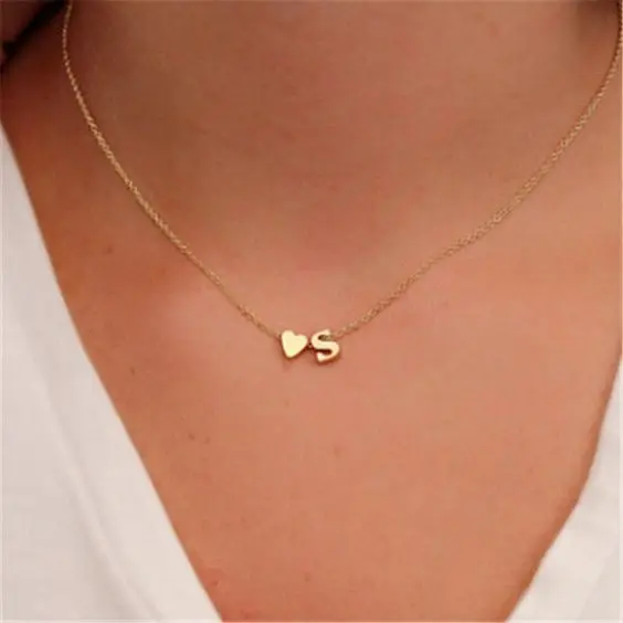 

16L Stainless Steel Heart Shaped Arabic Letter Jewelry Making Accessories DIY Charms For Necklace Pendant Bracelet