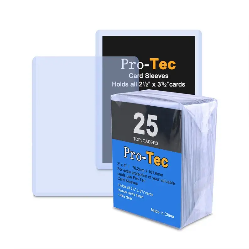 

Custom Sports Pvc Cards Holder Sleeve Top Loader 3x4 Card Sleeve Toploaders