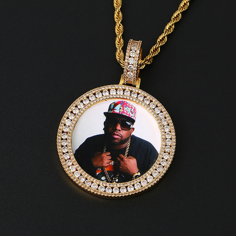 

Hip Hop Custom Picture Pendant Diamond Picture Pendant Necklace