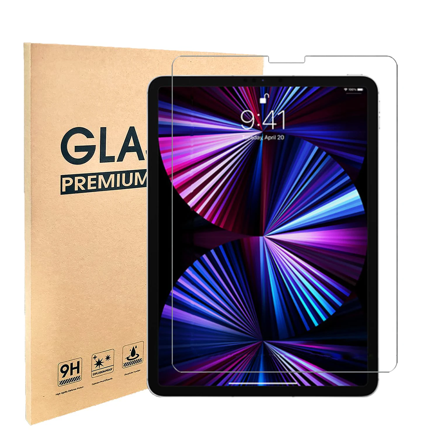 

For Ipad Pro 2021 11 Screen Protector,HOCAYU High Transparent Tempered Glass Screen Protector For Ipad Pro 11 2021 2020 2018, Clear