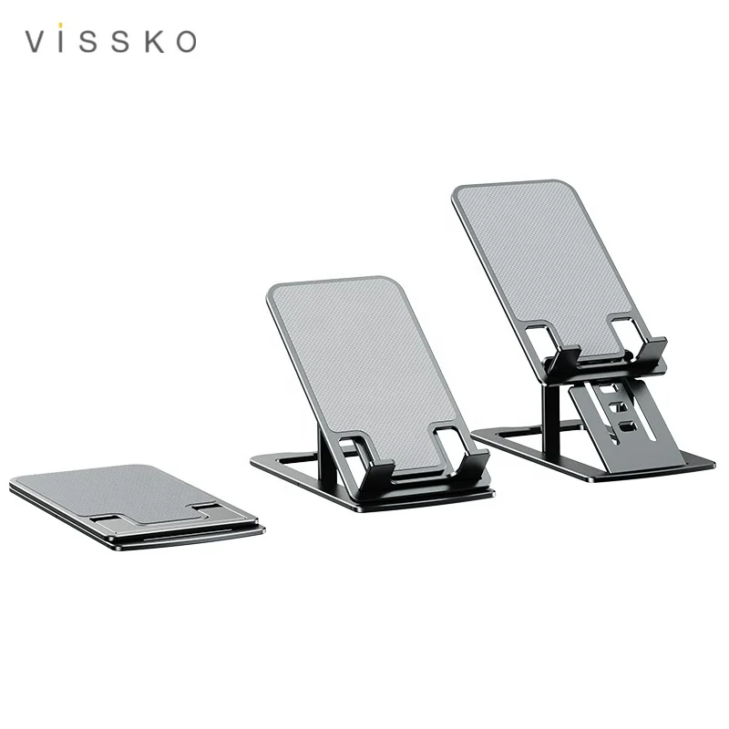 

New folding mini portable stand for ipad for iPhone for mobile phone tablet, Silver/black