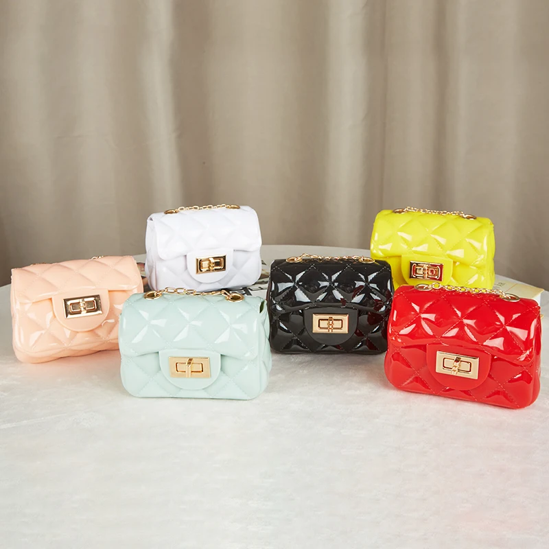 

2021 Women fashion jelly bags mini bag jelly purses and bags, White,yellow,red,green,black,pink