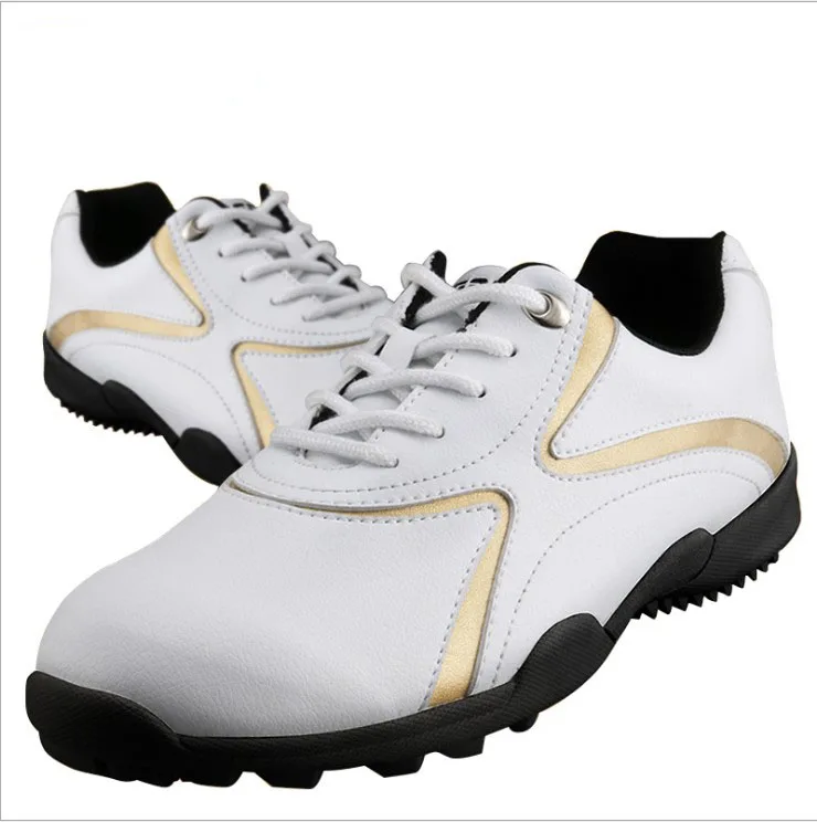 

Rubber bottom breathable and Waterproof Golf Shoes with spikes anti slip casual sports