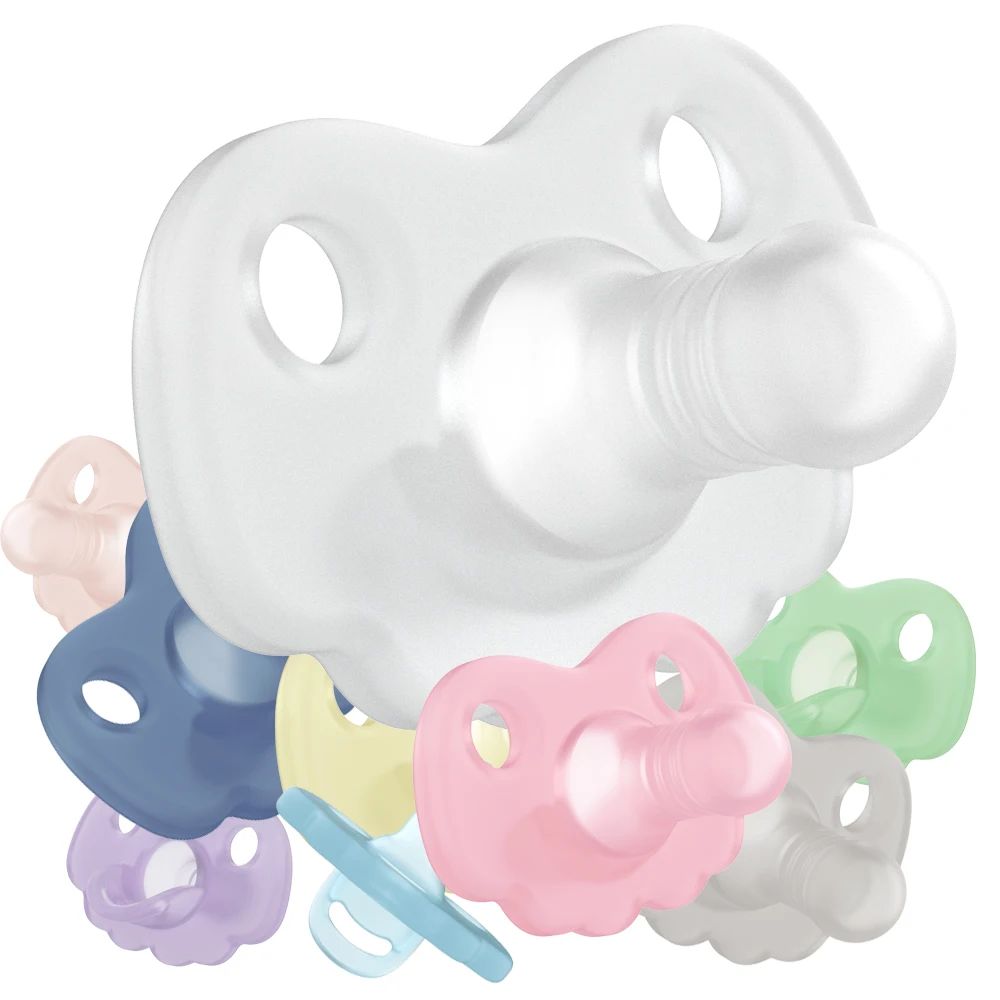 

BPA Free Baby Soothe Toys Nipple Pacifier Eco Friendly Safety Soft Liquid Silicone 100% Food Grade One Piece Standard Everyday
