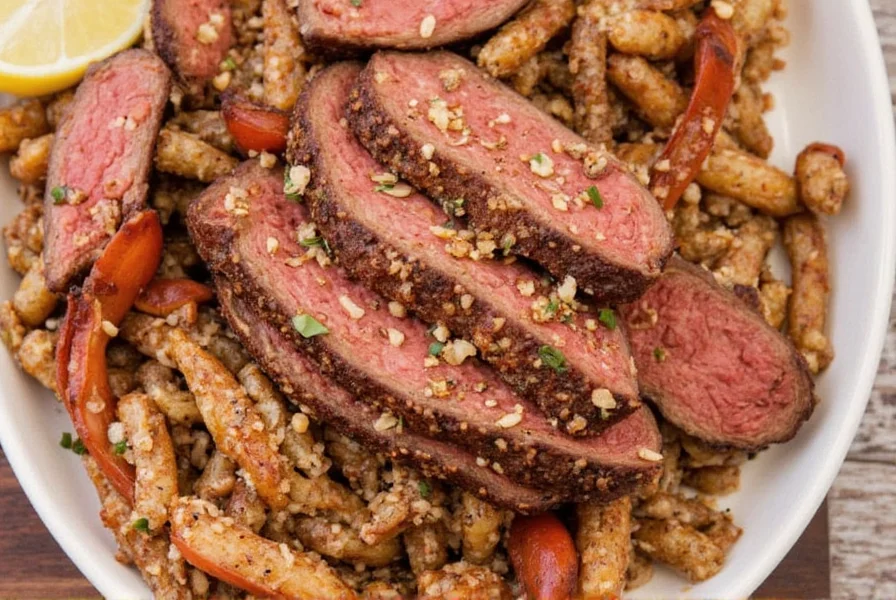 Classic steak seasoning rub in a bowl