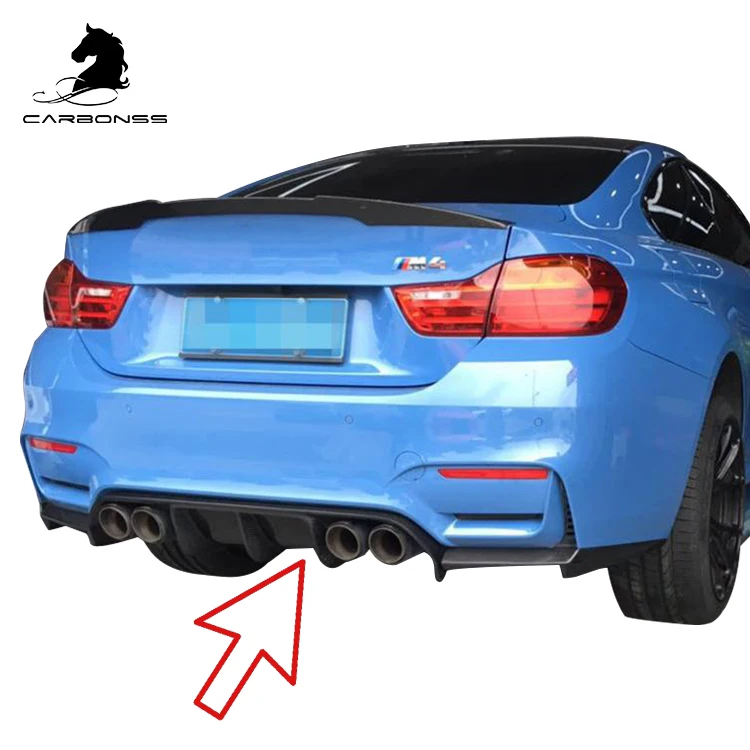 

3 Pcs V Type For BMW F80 F82 F83 M3 M4 2015+ Auto Rear Bumper Carbon Diffuser