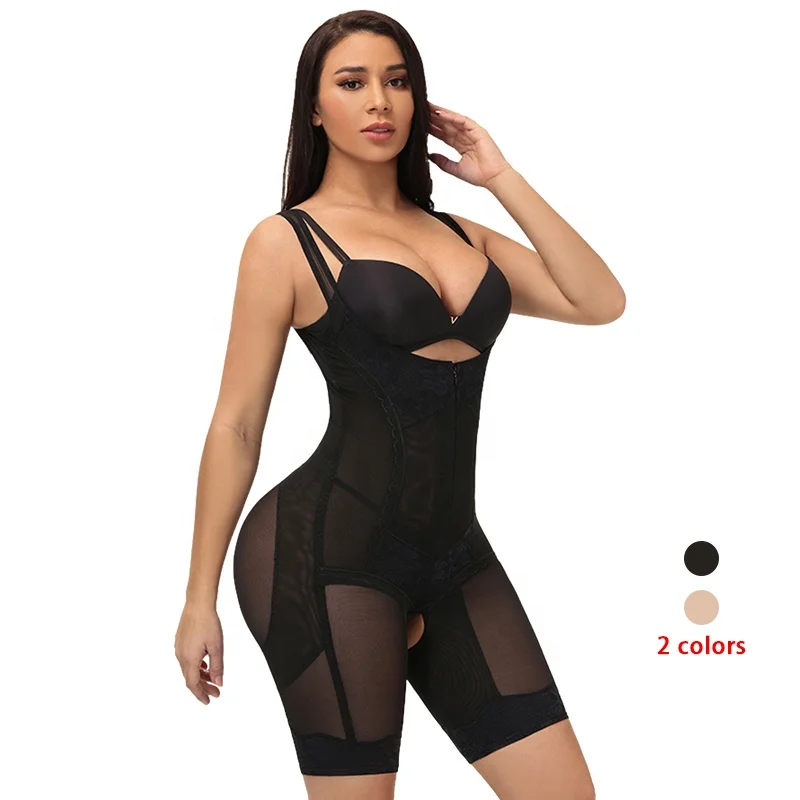 

2021 Best Sellers Mesh Faja Postoperatoria Stage 2 Fajas Colombianas Post Surgery Women Faja With Zipper