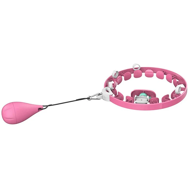 

2021 ETHAN Hula Ring Intelligent 24 Detachable Exercise Smart Hula Reifen Hoops With Weight Loss, Pink