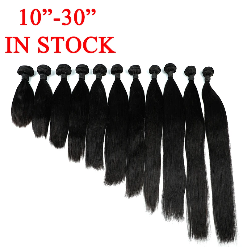 

50% OFF Raw Unprocessed Human Hair 30inch Super Double Drawn Bone Straight Vietnam Hair