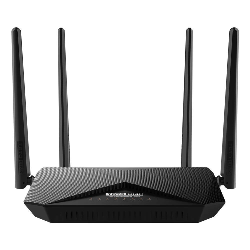 

TOTOLINK A3002R AC1200 WIRELESS DUAL BAND GIGABIT ROUTER, Black