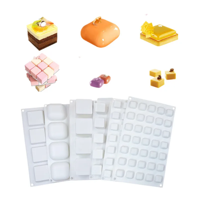 

Z0432 Best selling DIY35 cavity small stone cobblestone handmade baking mousse chocolate cake silicone molds