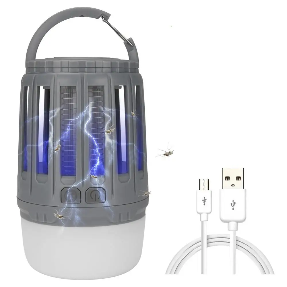 New Hot sale 2-in-1 Multifunction USB charging Waterproof Mosquito killer lamp portable led Camping light for tent
