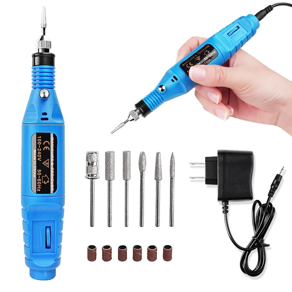 

Electric Nail Drill Professional Portable Nail File Drill Grinder Manicure Pedicure Tools